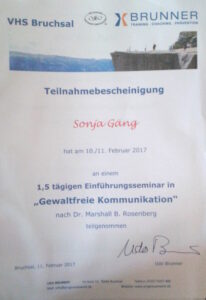 Teilnahme Gewaltfreie Kommunikation 