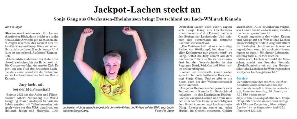 Jackpot Lachen steckt an 